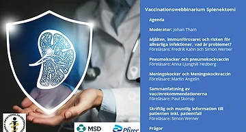 Vaccinationswebbinarium Splenektomi